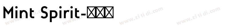 Mint Spirit字体转换